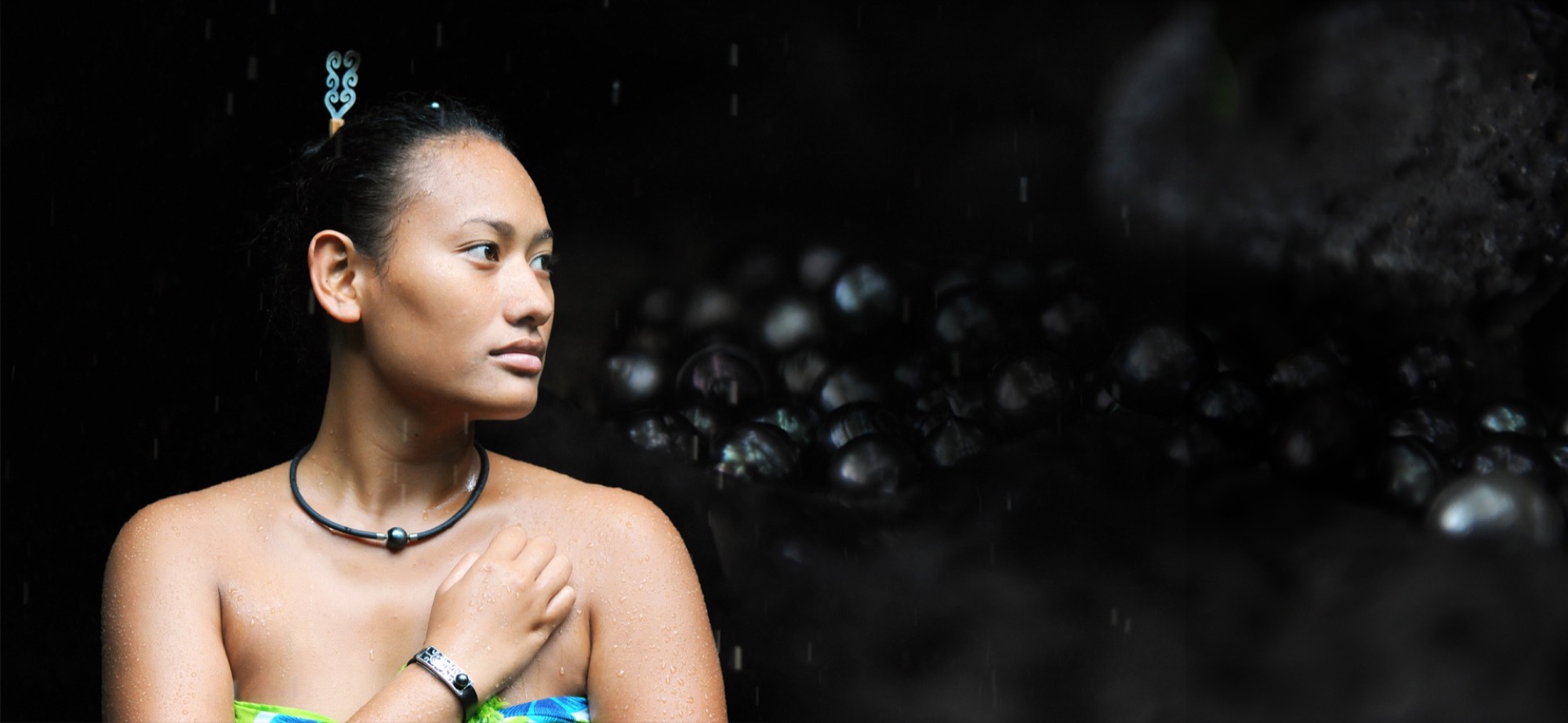 Collins Tahitian Black Pearls