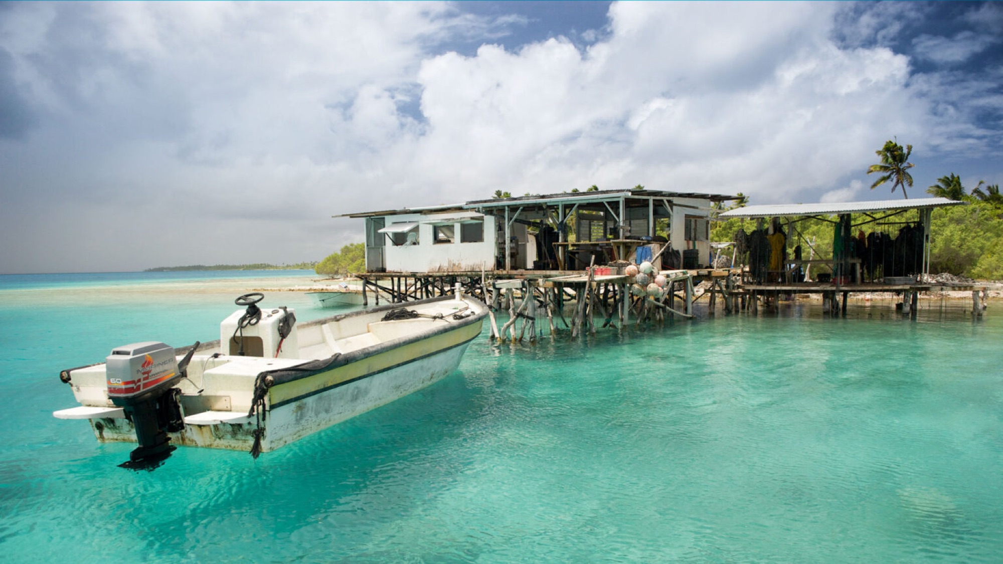 Collins Pearls pearl farm in Takaroa, French Polynesia